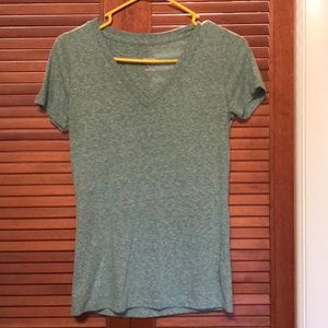 Green V-Neck Tee